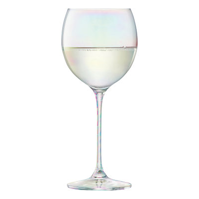 LSA International Polka Wine Glasses, Mother of Pearl, Set of 4